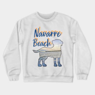 Navarre Beach Florida Vintage-Look Crewneck Sweatshirt